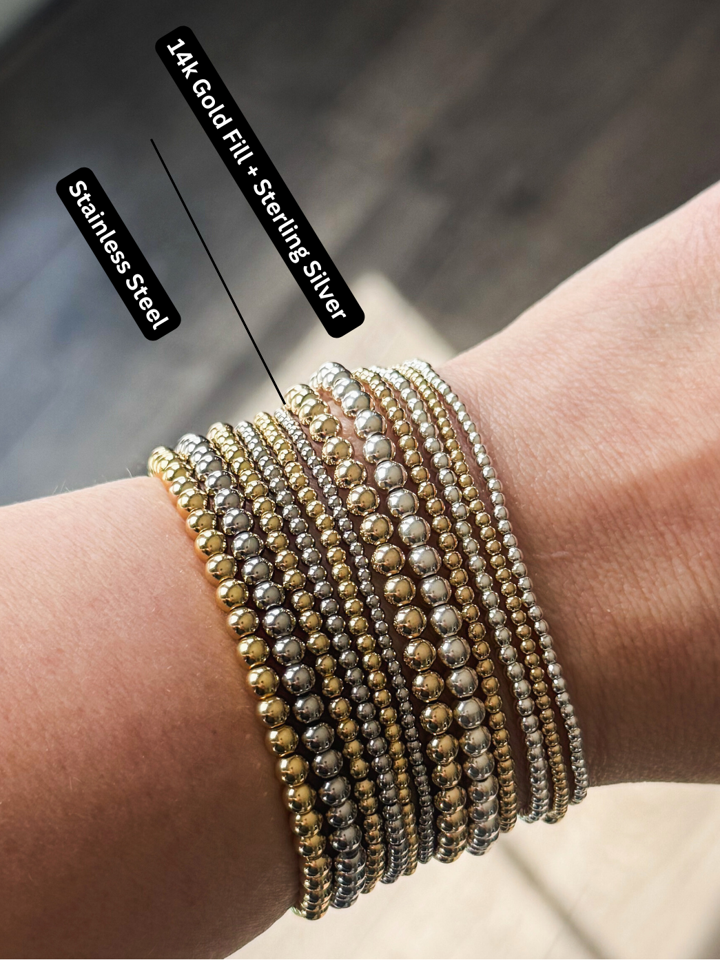 Morse Code Turquoise Gemstone 14k Gold Fill, Sterling Silver or Stainless Steel Bracelet