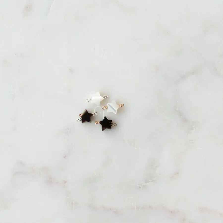 Mother of Pearl CLOVER + STAR Connectors