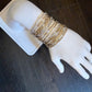 Morse Code 14k Gold Fill and Sterling Silver Bracelet - Large