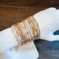 Morse Code 14k Gold Fill and Sterling Silver Bracelet - Large