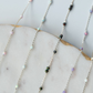 Single Opal Sterling Silver Gemstone Permanent Jewelry Chain READY TO SHIP