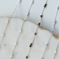 Single Opal Sterling Silver Gemstone Permanent Jewelry Chain READY TO SHIP