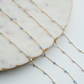 Single Opal Gold Fill Gemstone Permanent Jewelry Chain READY TO SHIP