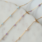 Single Opal Gold Fill Gemstone Permanent Jewelry Chain READY TO SHIP
