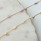 Double Single Gold Fill Gemstone Permanent Jewelry Chain READY TO SHIP