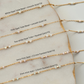NEW styles- Tiny Opal Gold Fill Gemstone Permanent Jewelry Chain READY TO SHIP