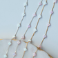 Opal Clover Gemstone Permanent Jewelry Chain- READY TO SHIP