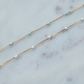 NEW Faceted Opal Gemstone Permanent Jewelry Chain - READY TO SHIP