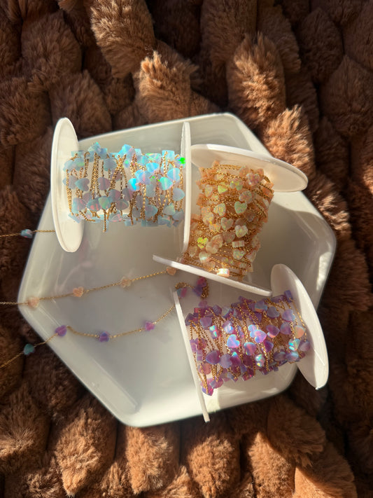 Opal Heart 14k Gold Fill Chain LIMITED EDITION