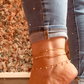 BANKLETS! Permanent Jewelry Anklet Bangle- 14k Gold Fill or Sterling Silver