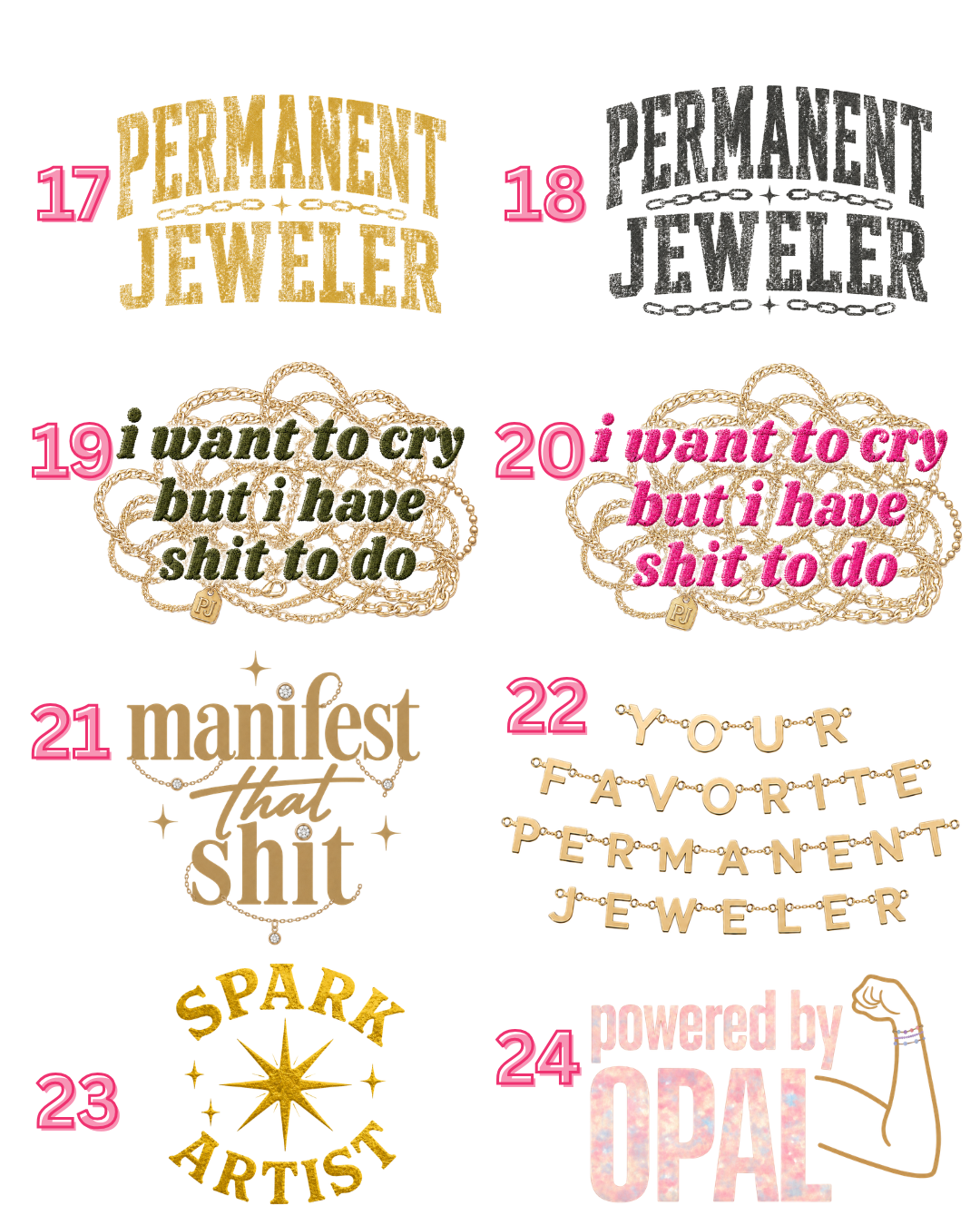 Custom Permanent Jewelry Graphic Tote Bag