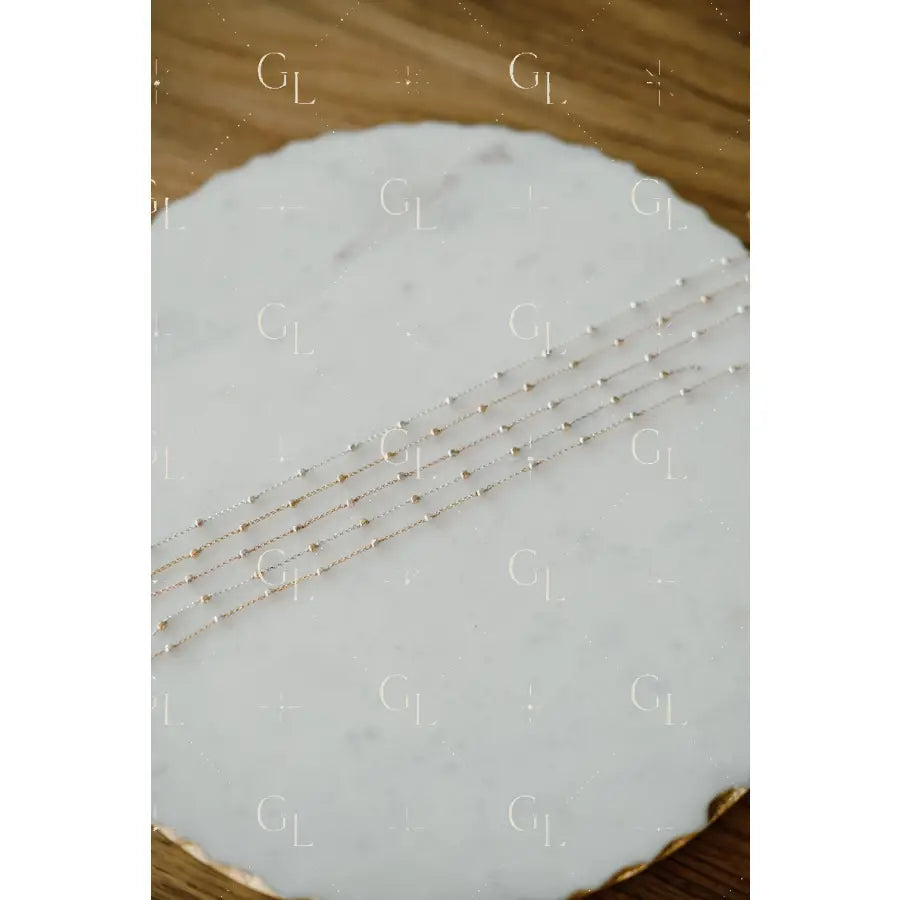 3mm Faceted Satellite Mixed Metal Permanent Jewelry Chain (3 feet) PREORDER