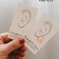 Ear Chains- 14k Gold Fill or Sterling Silver