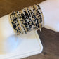 Morse Code Black Onyx Gemstone 14k Gold Fill, Sterling Silver or Stainless Steel Bracelet