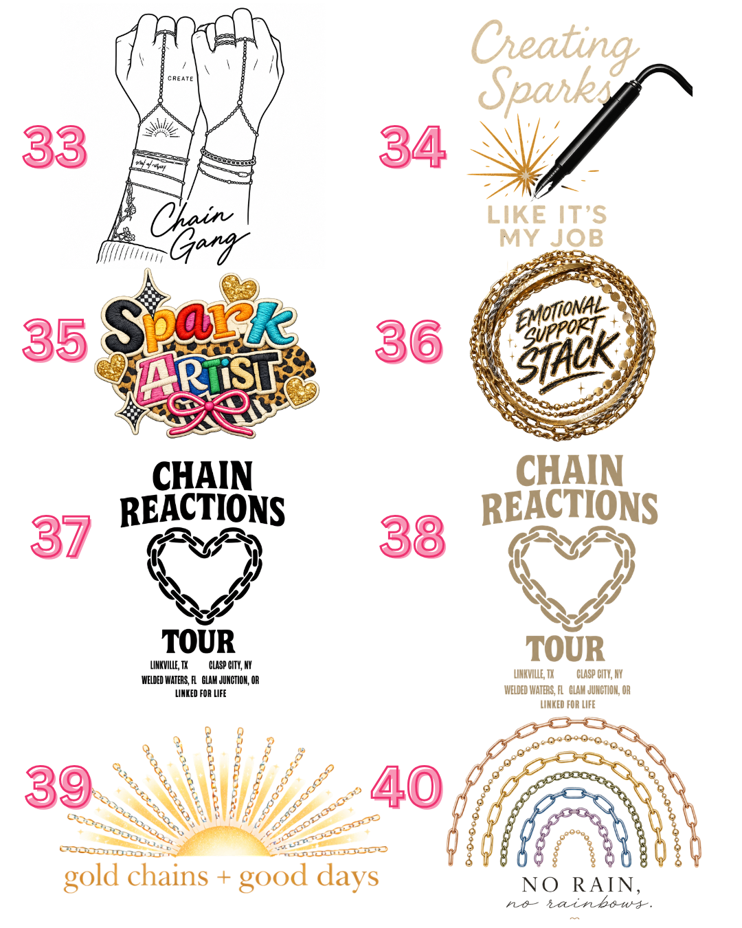 Custom Permanent Jewelry Graphic Tote Bag