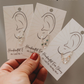 Ear Chains- 14k Gold Fill or Sterling Silver