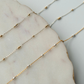 Mixed Metal Smooth Gold Fill + Sterling Silver Beaded  Permanent Jewelry Chain READY TO SHIP