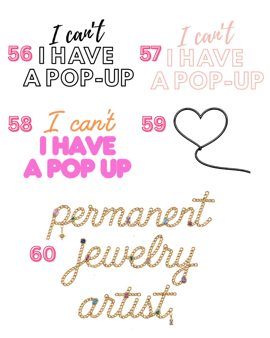 Custom Permanent Jewelry Graphic Tees + Sweatshirts