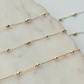 Mixed Metal Smooth Gold Fill + Sterling Silver Beaded  Permanent Jewelry Chain READY TO SHIP