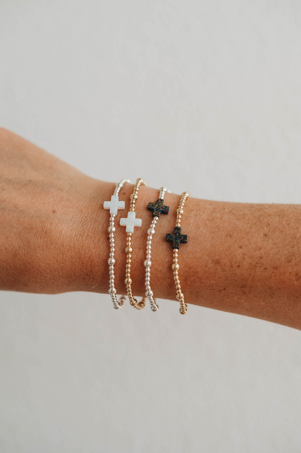 Faith Opal Gold Fill and Sterling Silver Bracelet PREORDER