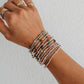 Gemstone Heart Gold Fill and Sterling Silver Bracelet PREORDER