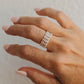 Quinn Opalite Beaded Ring 14k Gold Fill + Sterling Silver - SINGLE FINGER RING