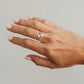 Clover Beaded Ring 14k Gold Fill + Sterling Silver - SINGLE FINGER RING