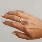 Clover Beaded Ring 14k Gold Fill + Sterling Silver - SINGLE FINGER RING