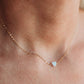 I Heart U Necklace- 14k Gold Fill/ Sterling Silver - Opalite Collection