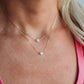 I Heart U Necklace- 14k Gold Fill/ Sterling Silver - Opalite Collection