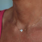 Trust Necklace- 14k Gold Fill/ Sterling Silver - Opalite Collection
