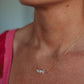 Thrive Herkimer Diamond Necklace- 14k Gold Fill/ Sterling Silver - Opalite Collection
