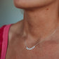Rain Necklace- 14k Gold Fill/ Sterling Silver - Opalite Collection
