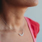 Rain Necklace- 14k Gold Fill/ Sterling Silver - Opalite Collection