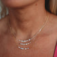 Inner Glow Necklace - 14k Gold Fill/ Sterling Silver - Opalite Collection