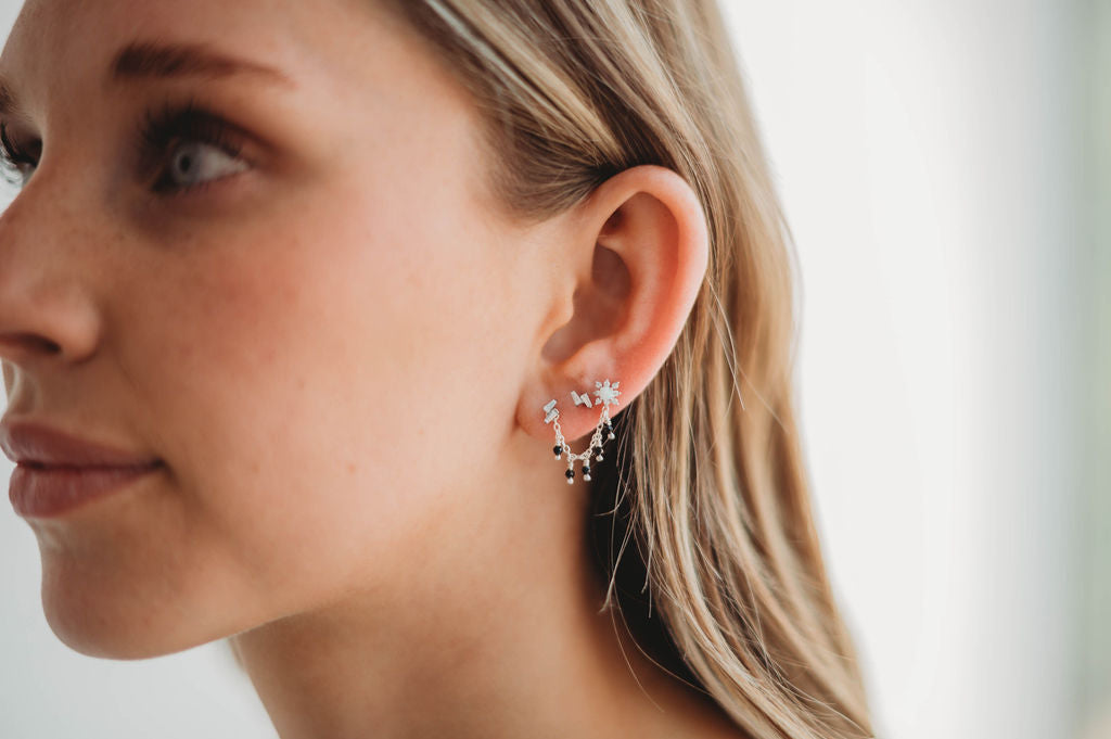 Ear Chains- 14k Gold Fill or Sterling Silver