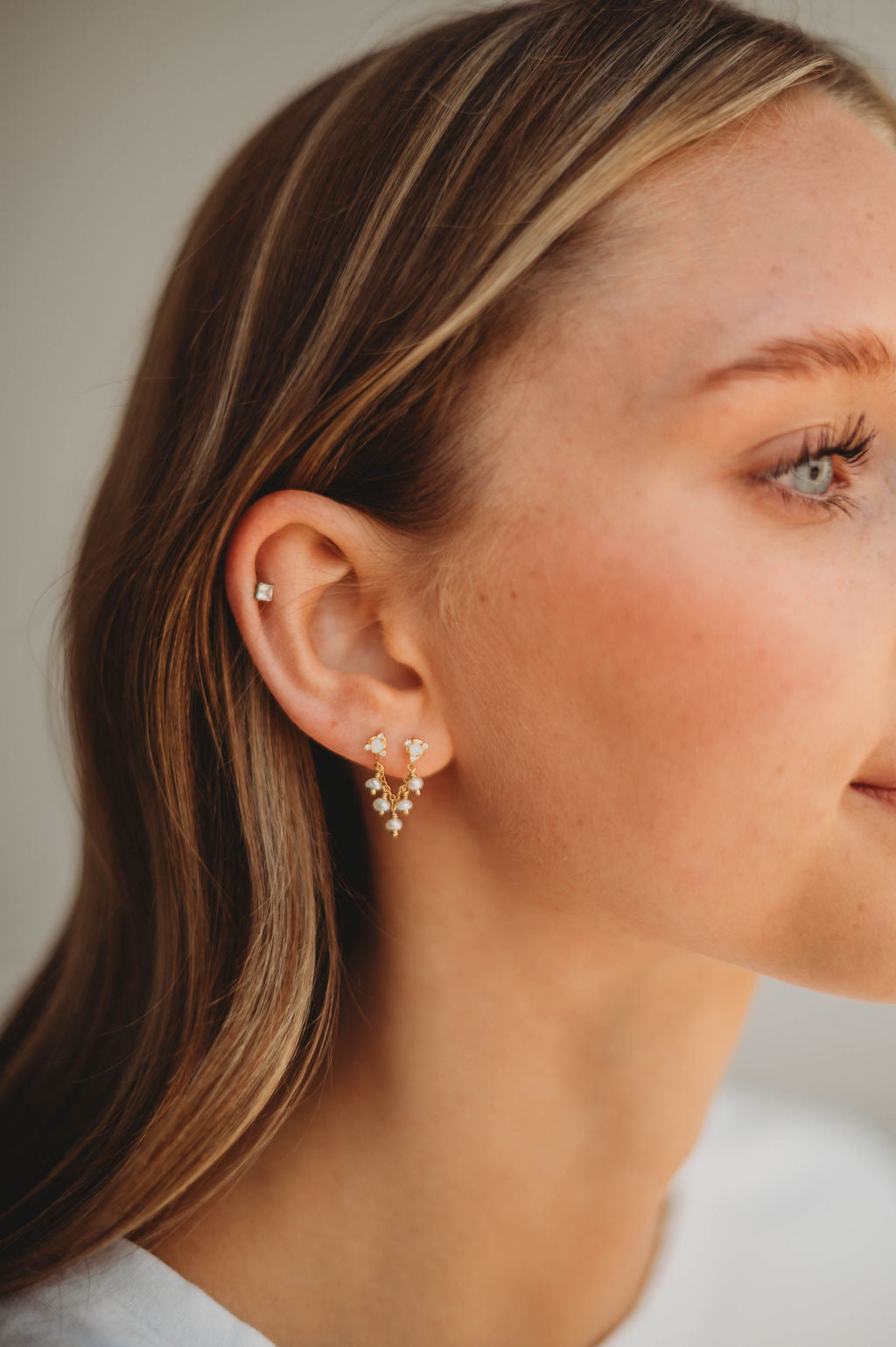Ear Chains- 14k Gold Fill or Sterling Silver