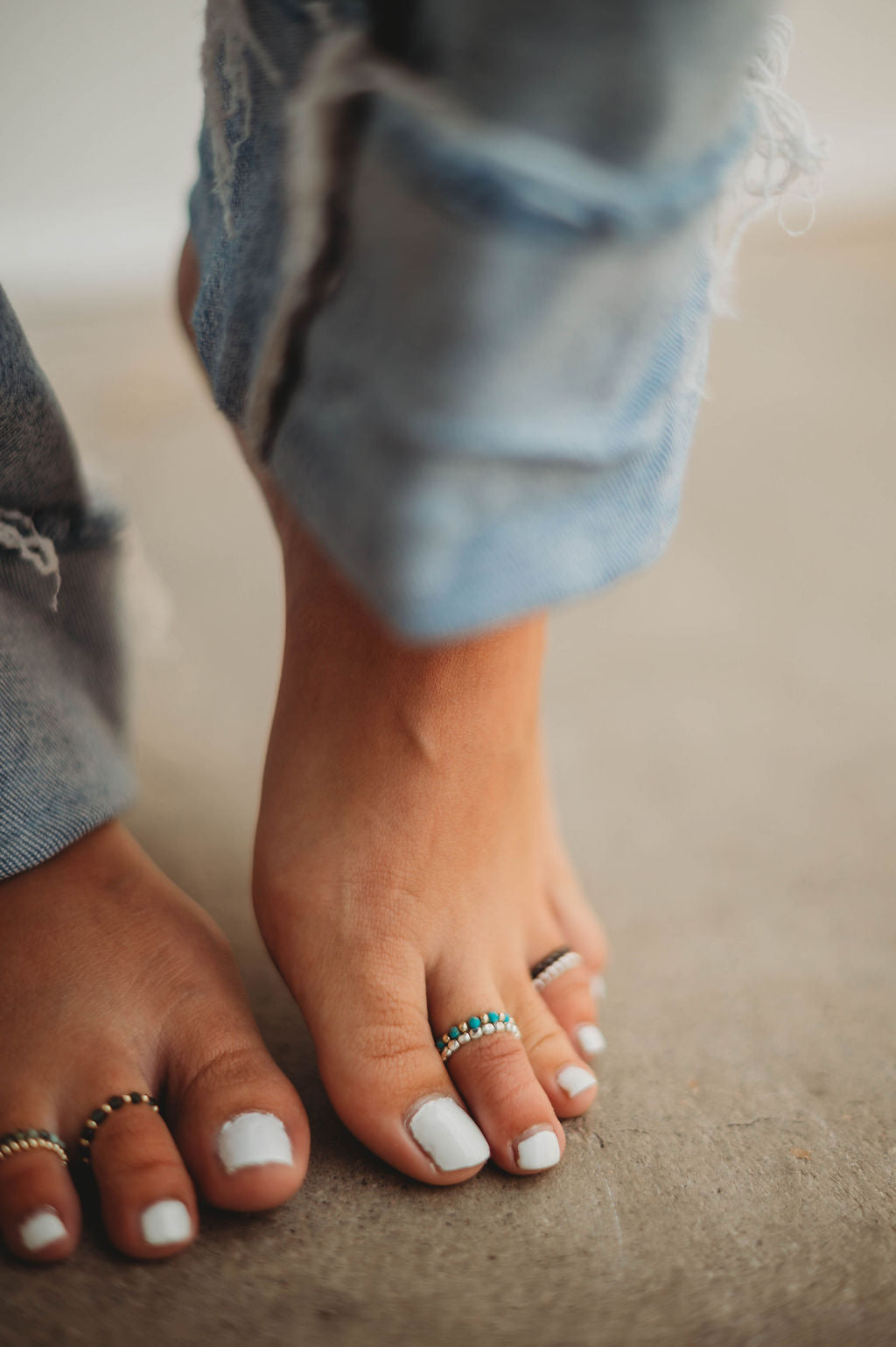 Haven Gemstone 14k Gold Fill + Sterling Silver Ring (ONE TOE/FINGER RING)