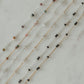 Labradorite, Black Onyx & Tourmaline Double Single Permanent Jewelry Chain (3 feet) PREORDER