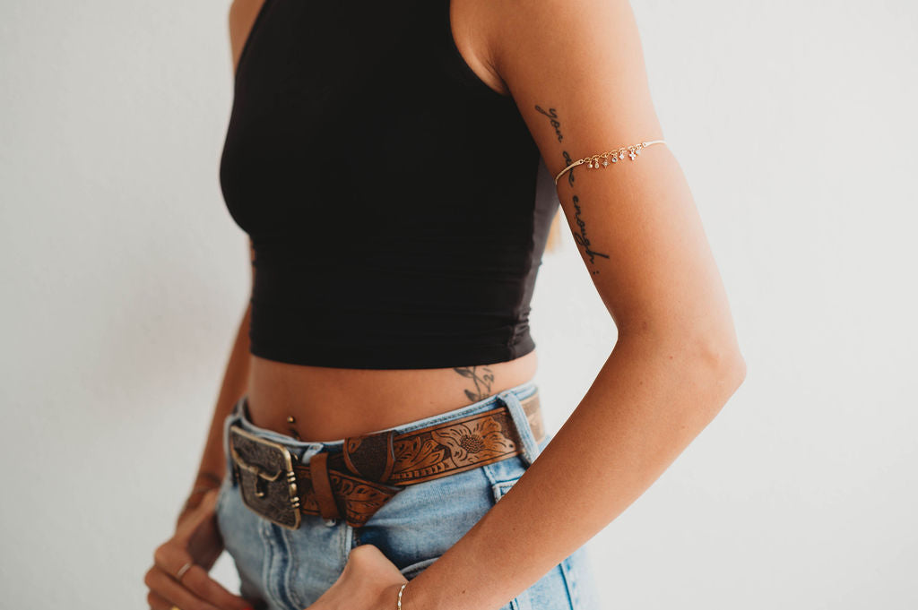 Permanent Jewelry Arm Cuffs - 14k Gold Fill or Sterling Silver