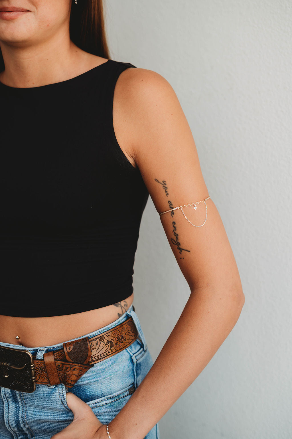 Permanent Jewelry Arm Cuffs - 14k Gold Fill or Sterling Silver