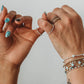 Quinn Opalite Beaded Ring 14k Gold Fill + Sterling Silver - SINGLE FINGER RING