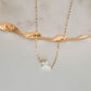 Trust Necklace- 14k Gold Fill/ Sterling Silver - Opalite Collection