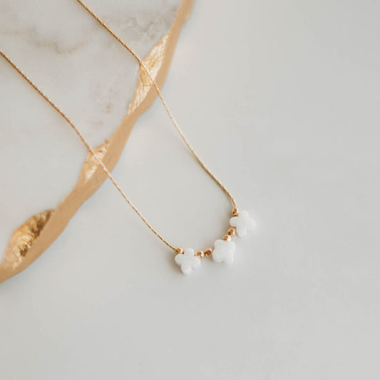 Lucky Necklace- 14k Gold Fill/ Sterling Silver - Opalite Collection