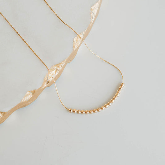 Dottie Necklace- 14k Gold Fill/ Sterling Silver - Soul Collection