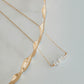 Thrive Herkimer Diamond Necklace- 14k Gold Fill/ Sterling Silver - Opalite Collection