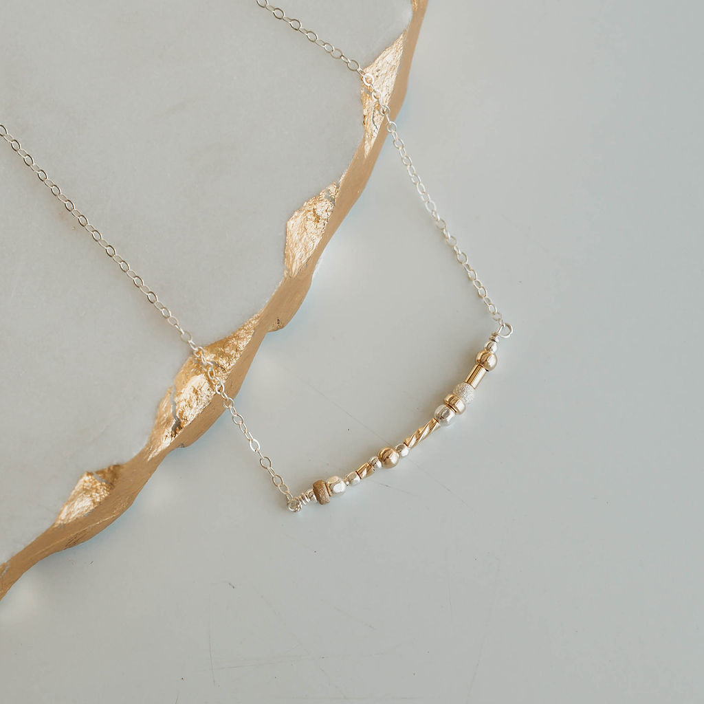 Silver Lining Necklace- 14k Gold Fill/ Sterling Silver - Soul Collection