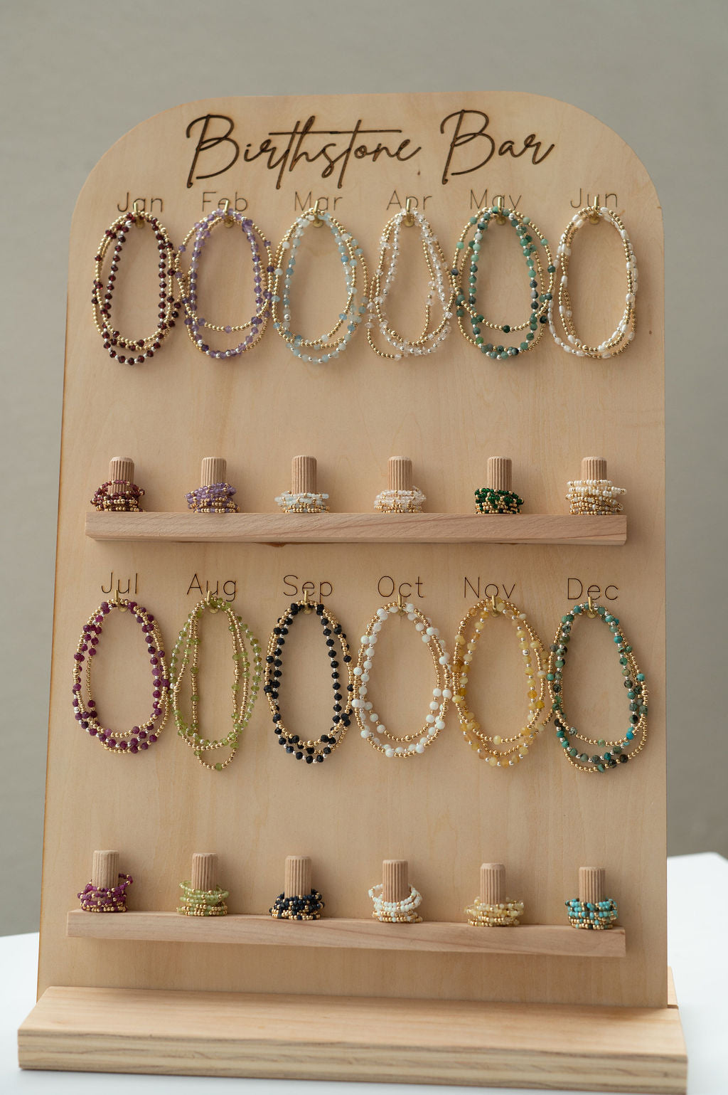Birthstone Bracelet and Ring Display (DIS-17)