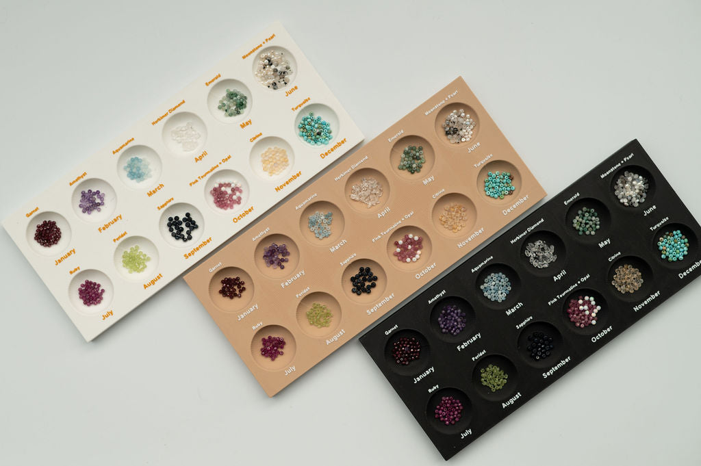 Birthstone Tray with Gemstones