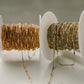 READY TO SHIP Tiny Turquoise + Pink Opal Gemstone Chain (3 feet)